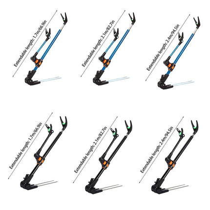 Bracket Fishing Rod Holder Multi Functional Rod Stand for Fishing and Outdoors - Black-240cm.