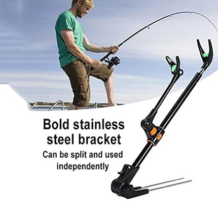 Bracket Fishing Rod Holder Multi Functional Rod Stand for Fishing and Outdoors - Black-240cm.