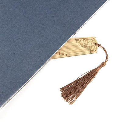 Chinese Style Bass Book Folder Book Clip Bamboo Bookmark Guitar Bookmark Lable - Pipa - Lan.