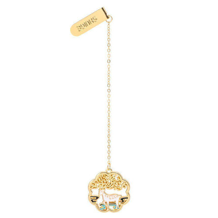 Metal Rabbit Bookmark Tassel Book Pendant Retro Clip School Office Supplies Gift - Cat.