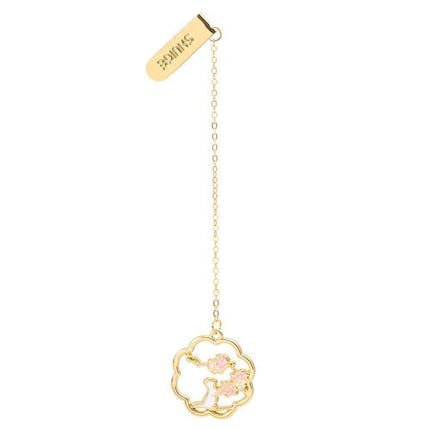 Metal Rabbit Bookmark Tassel Book Pendant Retro Clip School Office Supplies Gift - Cat.