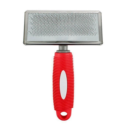 L Size Hair Shedding Grooming Trimmer Comb Brush Slicker Undercoat Rake Pet Dog Cat - Blue.