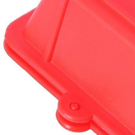 30cm Feeder Storage Trough Quail Drinker Plastic Wild Stable Chick Birds Pigeons - Red.