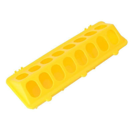 30cm Feeder Storage Trough Quail Drinker Plastic Wild Stable Chick Birds Pigeons - Red.
