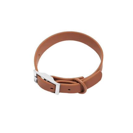 PVC Dog Collar Working Dog Kennels Waterproof Soft Adjustable for Pets M Size - Red.