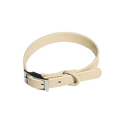 PVC Dog Collar Working Dog Kennels Waterproof Soft Adjustable for Pets M Size - Red.