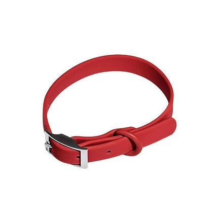 PVC Dog Collar Working Dog Kennels Waterproof Soft Adjustable for Pets M Size - Dark Blue.