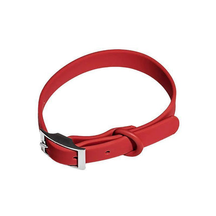 PVC Dog Collar Working Dog Kennels Waterproof Soft Adjustable for Pets L Size - Black.