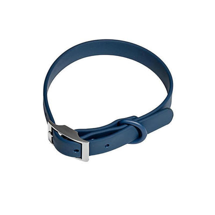 PVC Dog Collar Working Dog Kennels Waterproof Soft Adjustable for Pets L Size - Black.
