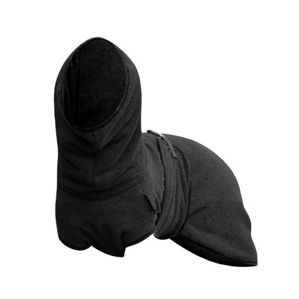 Dog Puppy Hoodies Jacket Solid Coat Pet Winter Soft Warm Clothes S-5XL Black - S.