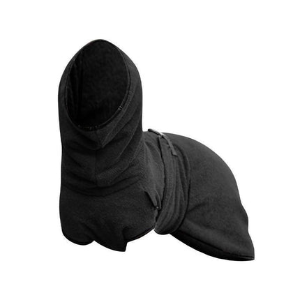 Dog Puppy Hoodies Jacket Solid Coat Pet Winter Soft Warm Clothes S-5XL Black - 4XL.