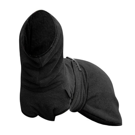 Dog Puppy Hoodies Jacket Solid Coat Pet Winter Soft Warm Clothes S-5XL Black - 4XL.