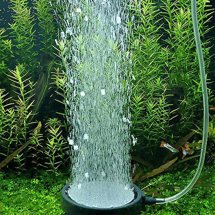 Air Bubble Disk Stone Aquarium Aerator Fish Tank Pump Hydroponics Oxygen - 10cm.