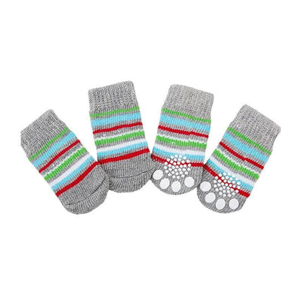 Dog Socks Non-Slip Grip Slip Anti-Slip - Puppy Cat Pet Shoes Slippers S Size - Yellow Kumamoto.