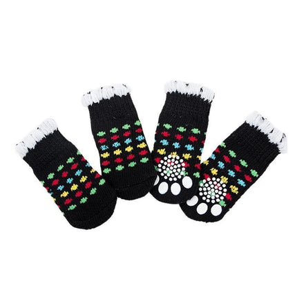 Dog Socks Non-Slip Grip Slip Anti-Slip - Puppy Cat Pet Shoes Slippers M Size - Yellow Kumamoto.