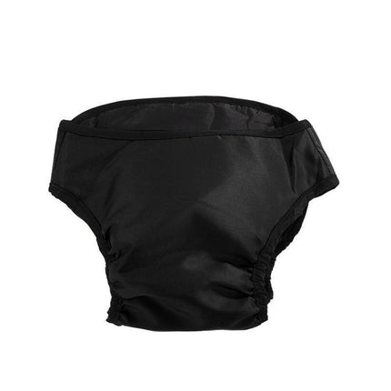 Washable Female Pet Dog Cat Nappy Diaper Physiological Pants Panties Underwear Black - XS.