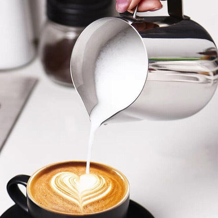 150-1000Ml Stainless Steel Milk Coffee Jug Latte Espresso Frothing Scale Pitcher - 350ML.