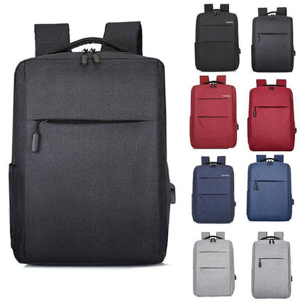 Waterproof Laptop Backpack Bag for Men Women School Travel Business Use - Grey 2 Zipper.