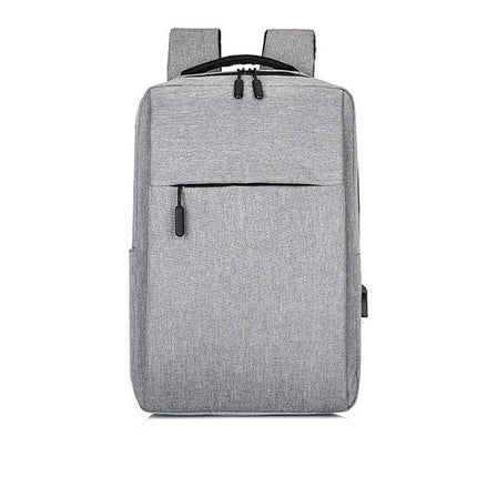 Waterproof Laptop Backpack Bag for Men Women School Travel Business Use - Grey 2 Zipper.