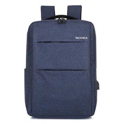 Waterproof Laptop Backpack Bag for Men Women School Travel Business Use - Black 1 Zipper.