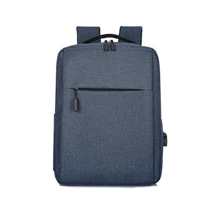 Waterproof Laptop Backpack Bag for Men Women School Travel Business Use - Grey 1 Zipper.