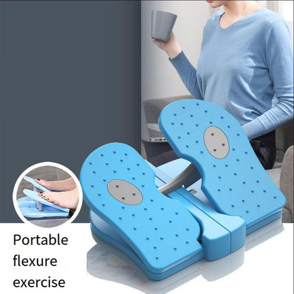 Indoor Mini Stepper Fitness Machine Leg Calf Stretch Cardio Trainer Home Workout - Blue.