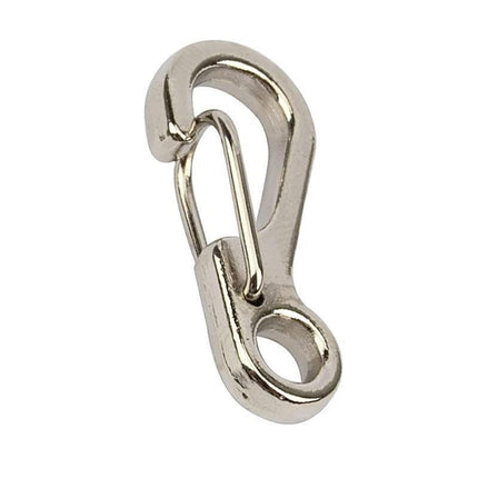 10X Mini Alloy Carabiner Keychain Durable Snap Spring Clip Hook - Silver.