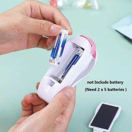 Handheld Mini Heat Sealer Poly Bag Sealing Machine Food Portable Plastic Small - Blue.