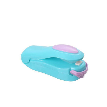 Handheld Mini Heat Sealer Poly Bag Sealing Machine Food Portable Plastic Small - Blue.