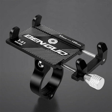 Aluminium Alloy Bicycle Phone Holder Handlebar Mount For Bike Motorcycle - Red.