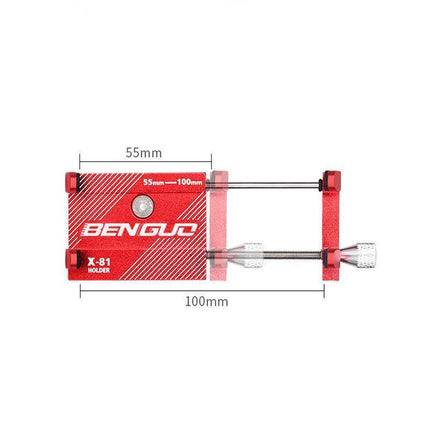 Aluminium Alloy Bicycle Phone Holder Handlebar Mount For Bike Motorcycle - Red.