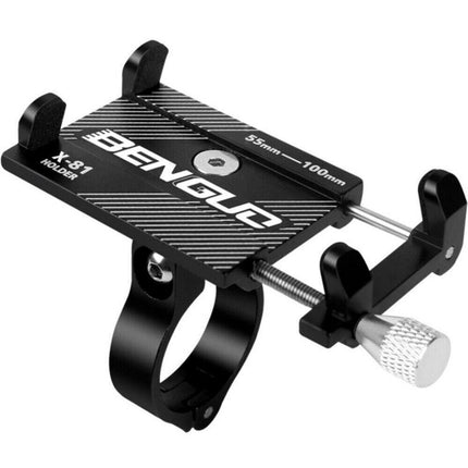 Aluminium Alloy Bicycle Phone Holder Handlebar Mount For Bike Motorcycle - Red.