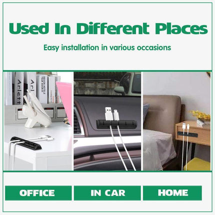 Value Pack Usb Charge Cable Holder Desk Cable Clips Organizer Cord Management - 7 Clips.