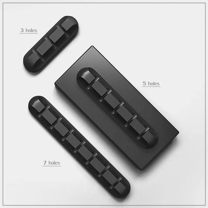 Value Pack Usb Charge Cable Holder Desk Cable Clips Organizer Cord Management - 7 Clips.