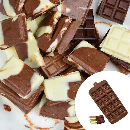 Mini Chocolate Bar Flexible Silicone Mold Candy Chocolate Cake Jelly Mould.