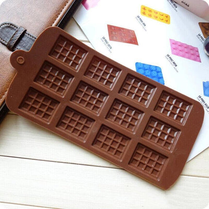 Mini Chocolate Bar Flexible Silicone Mold Candy Chocolate Cake Jelly Mould.