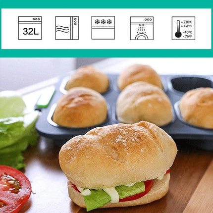 Silicone Cake Mould Oval 8 Compartment Non Stick Baking Pan Kitchen Tools Set.