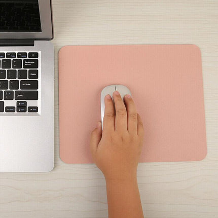 Leather Mouse Pad 30x25.5cm Waterproof Gaming Desk Mat Anti Slip Rubber Mousepad - Grey.