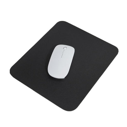 Pu Leather Gaming Mouse Pad Desk Mat Anti-Slip Speed Mousepad 22X22Cm Waterproof - Black.