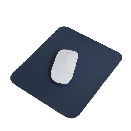 Pu Leather Gaming Mouse Pad Desk Mat Anti-Slip Speed Mousepad 22X22Cm Waterproof - Black.