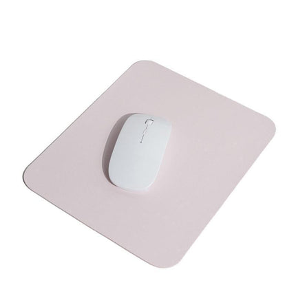 Pu Leather Gaming Mouse Pad Desk Mat Anti-Slip Speed Mousepad 22X22Cm Waterproof - Blue.