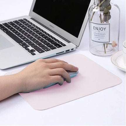 Pu Leather Gaming Mouse Pad Desk Mat Anti-Slip Speed Mousepad 22X22Cm Waterproof - Green.