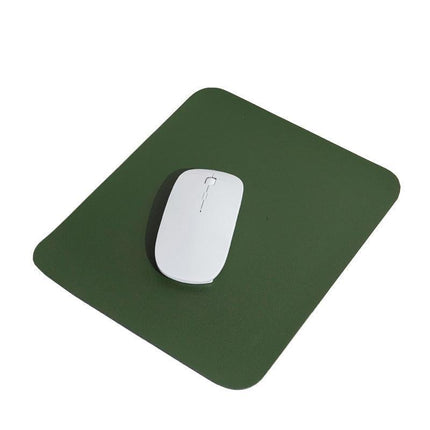 Pu Leather Gaming Mouse Pad Desk Mat Anti-Slip Speed Mousepad 22X22Cm Waterproof - Green.