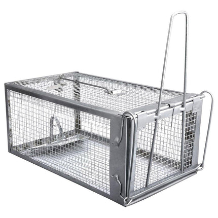 Humane Rat Trap Cage Live 1 Door Animal Catch Pest Rodent Mouse Bait Control Box.