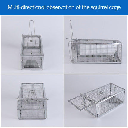Humane Rat Trap Cage Live 1 Door Animal Catch Pest Rodent Mouse Bait Control Box.