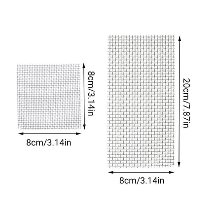10pcs Stainless Steel Wire Mesh for Water Plants Fish Tank Aquarium Decoration - 8x8cm.