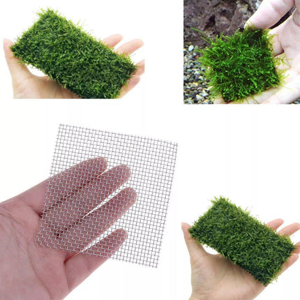 10pcs Stainless Steel Wire Mesh for Water Plants Fish Tank Aquarium Decoration - 8x8cm.