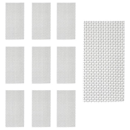 10pcs Stainless Steel Wire Mesh for Water Plants Fish Tank Aquarium Decoration - 8x8cm.