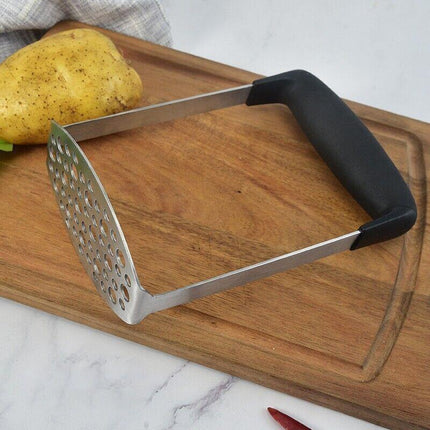 Potato Masher Vegetable Tool Stainless Steel Heat Kitchen Resistant Press Rice A.