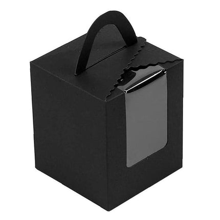 50 Pack Premium Cupcake Boxes with Window Thickened Cardboard Muffin Holders - Green.